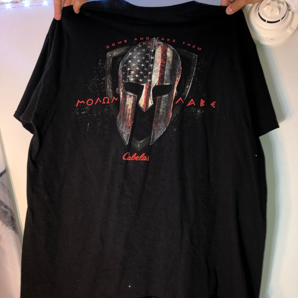 Cabelas roman come and take them T shirt. American